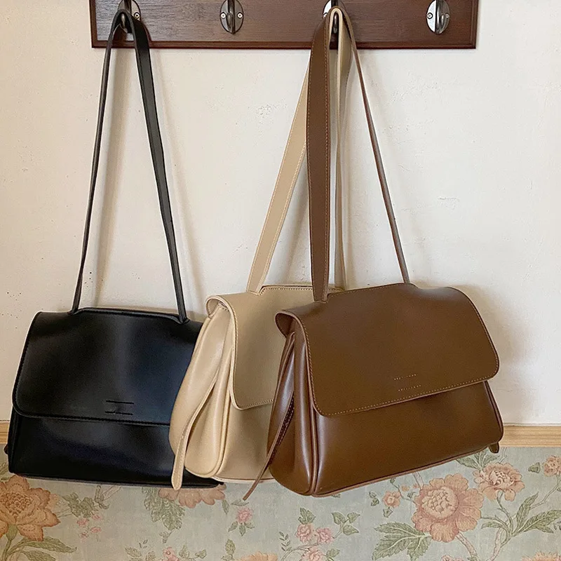 

2021 New PU Leather Shoulder Crossbody Bags for Women Fashion Female Ladies Casual Large Capacity Messenger Handbags Travel Bags