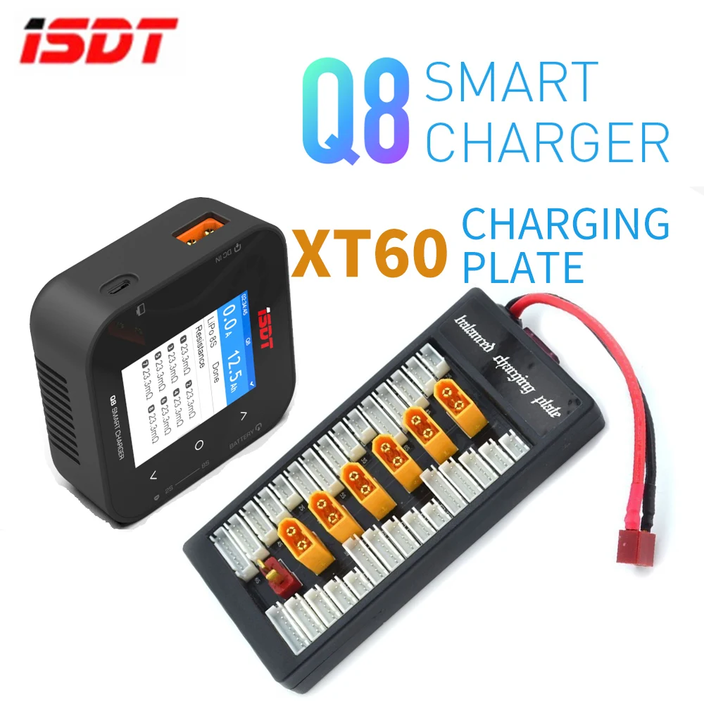 ISDT Q8 BattGo 500 Вт 20A аккумулятор высокой мощности с балансиром XT60 зарядное устройство