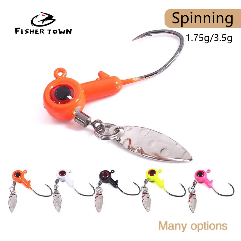 

5 шт. 1,75 г 3,5 г кренк джиг головка крючок рыболовный крючок головка джиг приманка жесткая приманка мягкий червь джиг крючок для рыбалки искус...