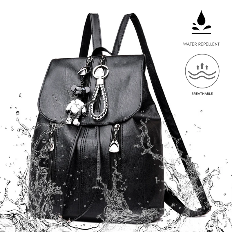 

Женские рюкзаки, школьный рюкзак из мягкой искусственной кожи, вместительный студенческий рюкзак, Модный женский рюкзак, Повседневный, 2020