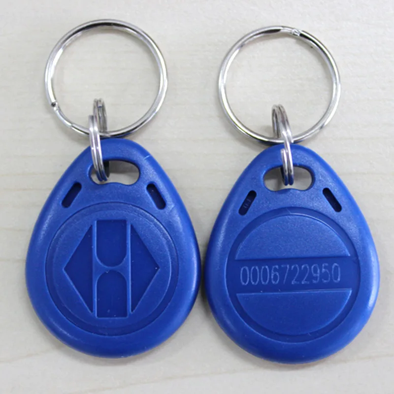 

10pcs RFID Key Fobs Token Tags EM4100 Durable Waterproof Keychain ID Card Read EIG88