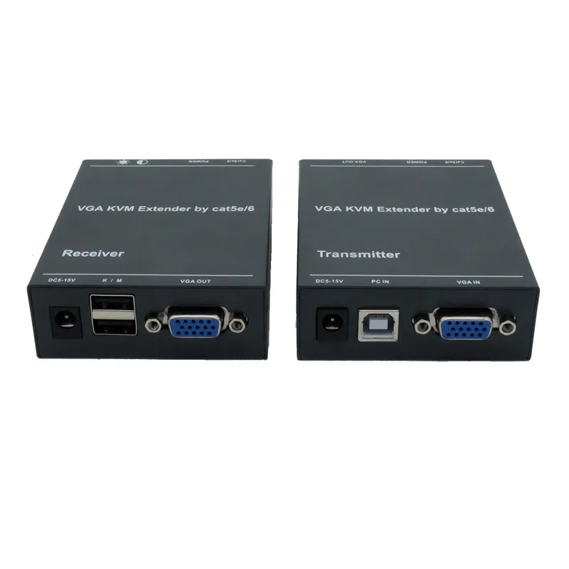 Сетевой удлинитель IP 200M VGA через Cat5e/6 1080P RJ45 Vga TCP/IP с KVM клавиатурой мышью передачей