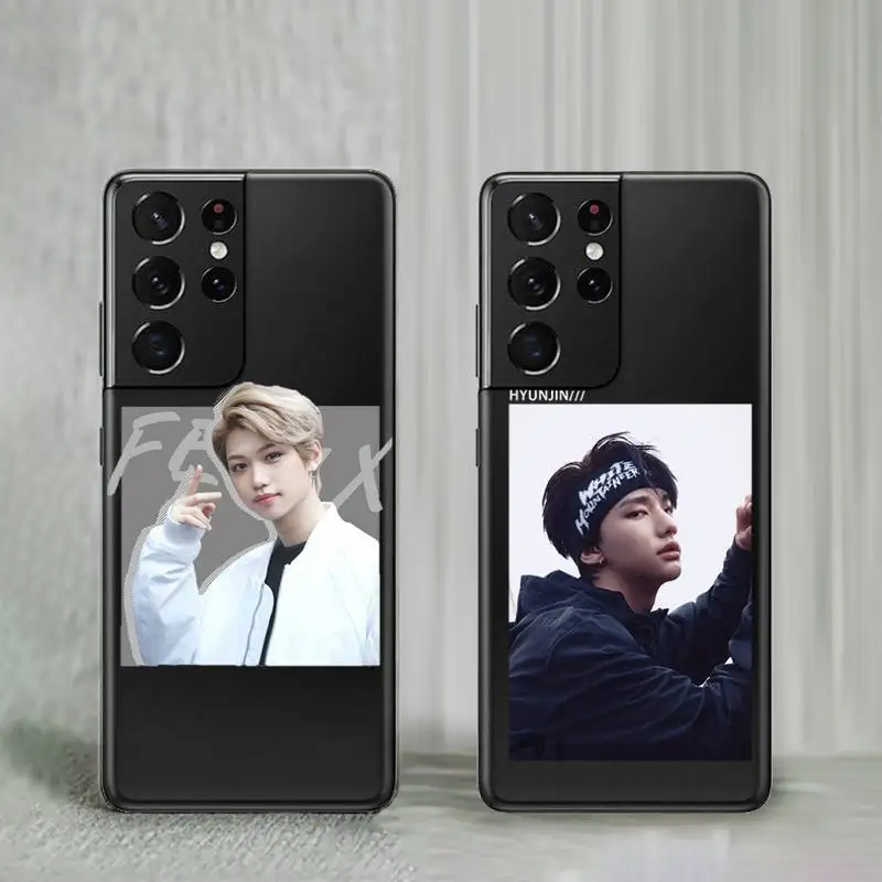 

Felix Hyunjin Stray Kids(1) Phone Case For Samsung A10 32 51 52 71 72 50 12 21S S10 S20 S21 note 10 20 Plus Fe Ultra