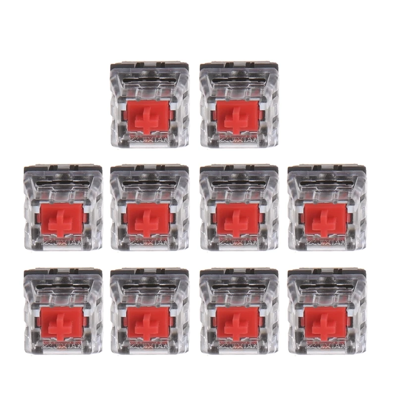 

10Pcs 3 Pin Mechanical Keyboard Switch RED for Cherry MX Keyboard Tester Kit
