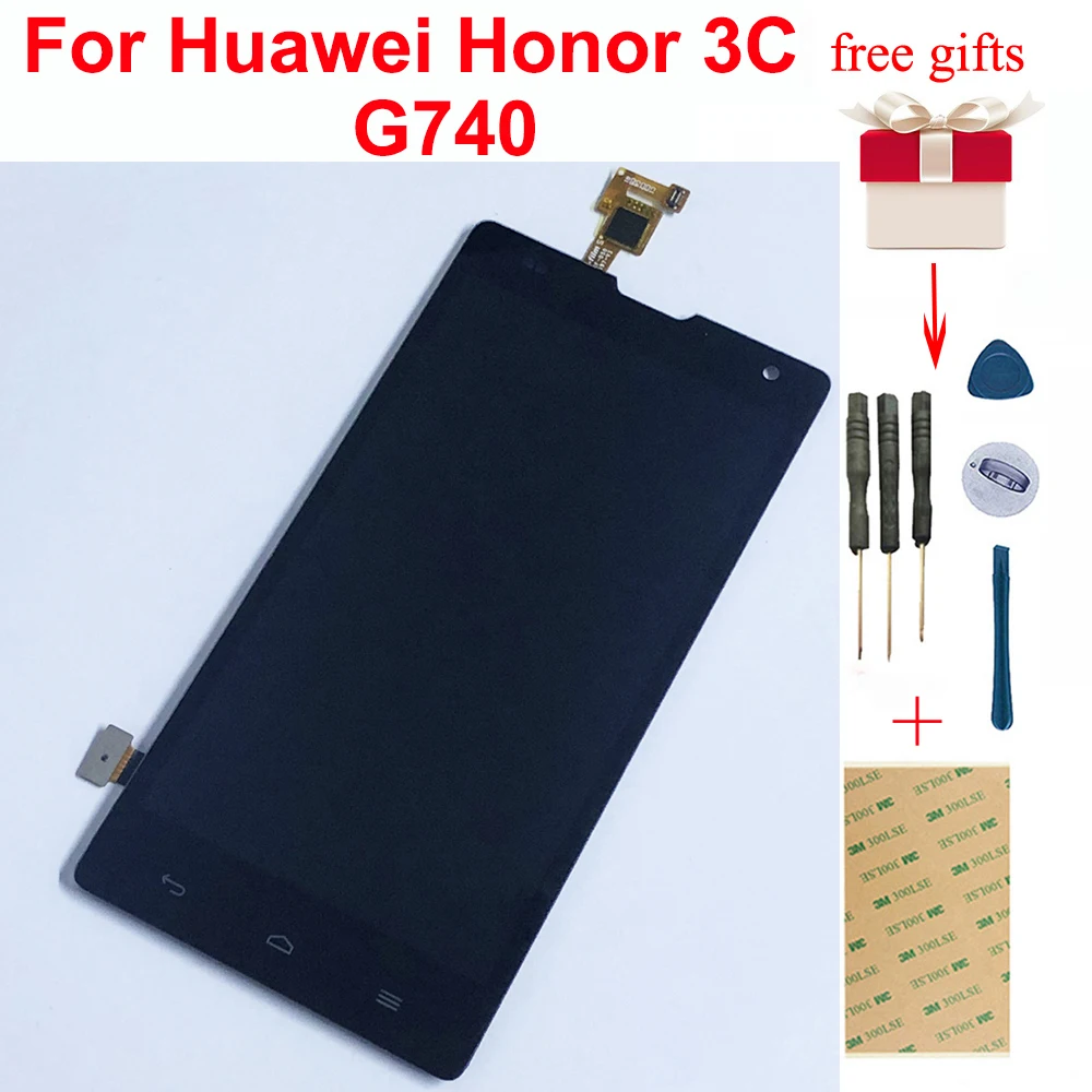 Черный сенсорный экран дигитайзер Сенсорное стекло объектив + ЖК дисплей монитор