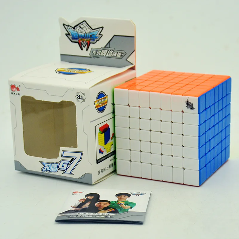 Новый CYCLONE BOYS Feiying 7x7x7 кубики без наклеек 7 слоев магические головоломка Magico Cubo