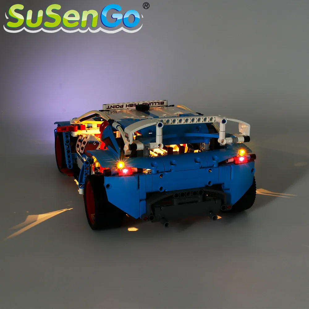 SuSenGo светодиодный светильник комплект для 42077 гоночный автомобиль совместим с 20077