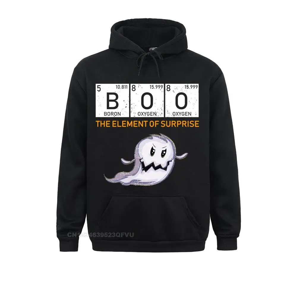 Print Sweasweater Men Funny Halloween The Element Of Surprise Boo Men Pullover Hoodie Chemical Periodic Table Science Geek