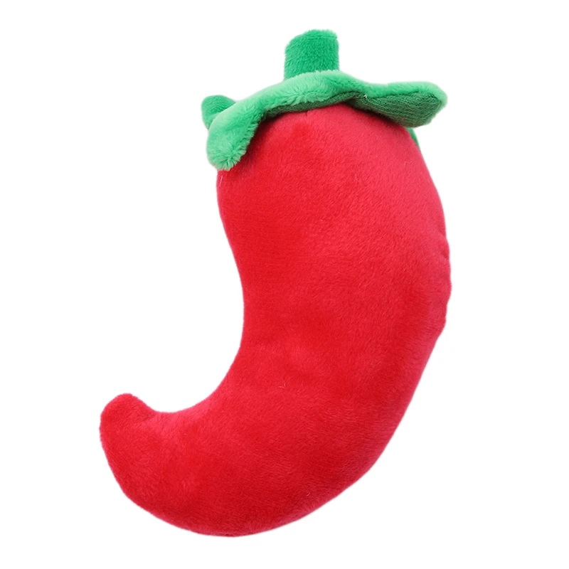 Банан Чили в форме баклажана пищалка со звуком для собак и кошек игрушка