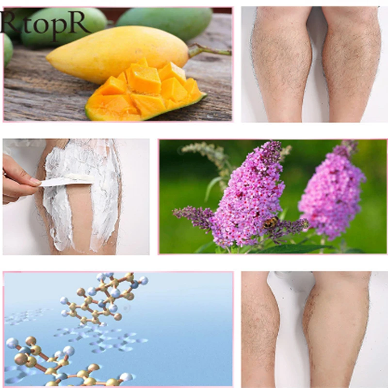 Крем для депиляции манго безболезненное эффективное удаление волос мужчин и