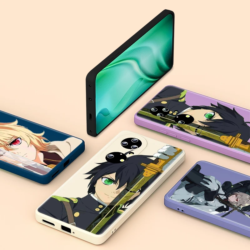 Жидкий силиконовый мягкий чехол Seraph of the End Для Huawei P50 P30 P20 P Smart Z 2021 Pro Plus P40 Lite E 2019