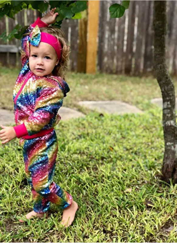 Комплект одежды для маленьких девочек модный осенний комплект одежда пальто на