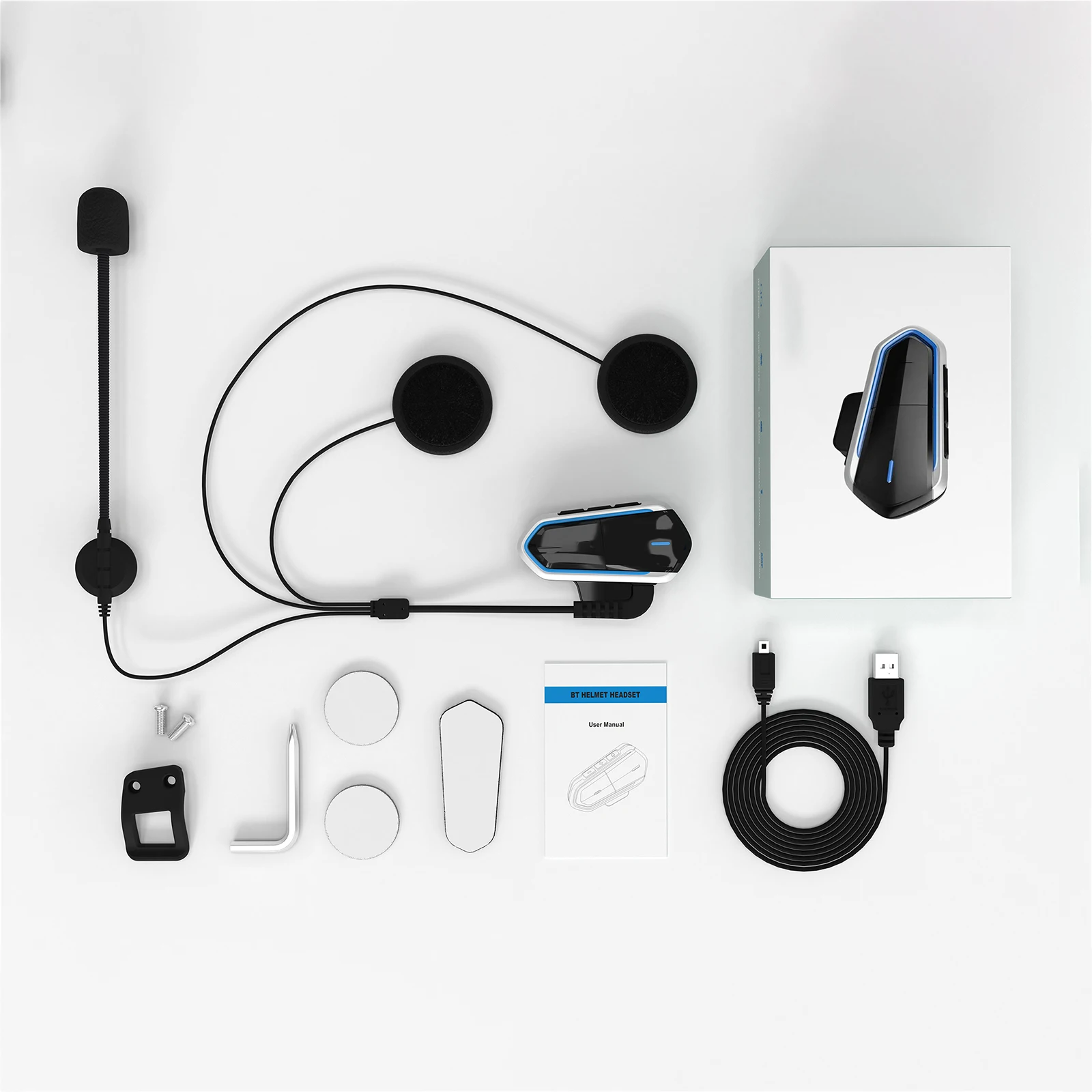 

Bluetooth-гарнитура для шлема, гарнитура для мотоциклистов QTB35, Bluetooth 4,1