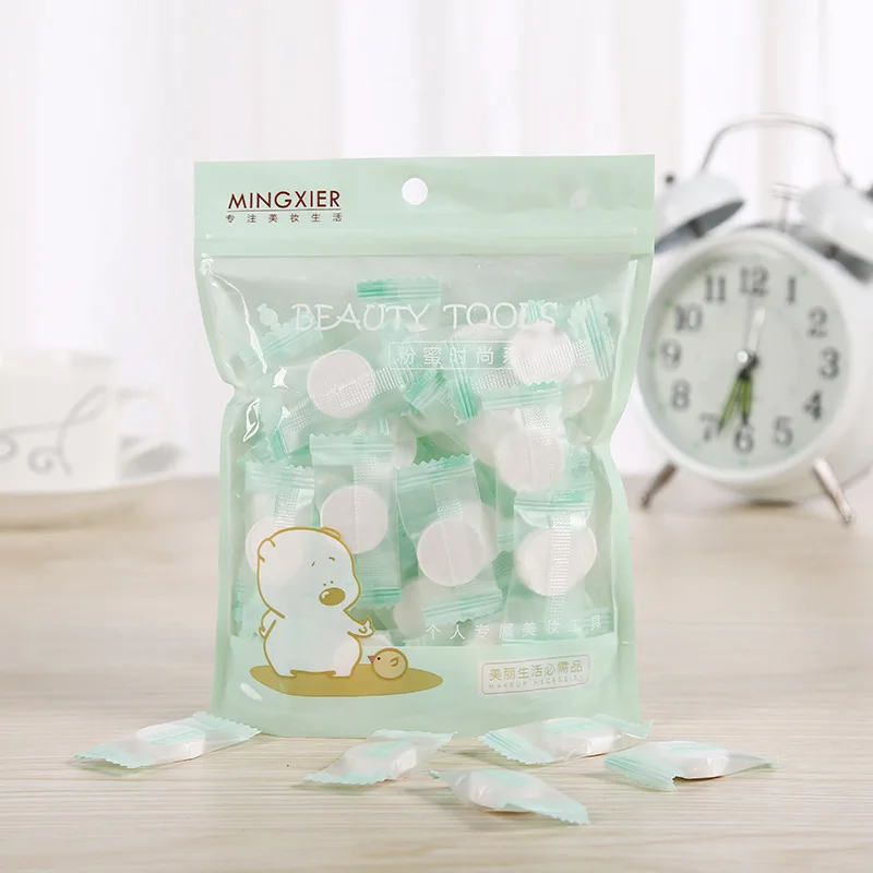 

Cotton nonwoven compression mask paper 50 granules, compressed facial mask, candy type, independent packaging.