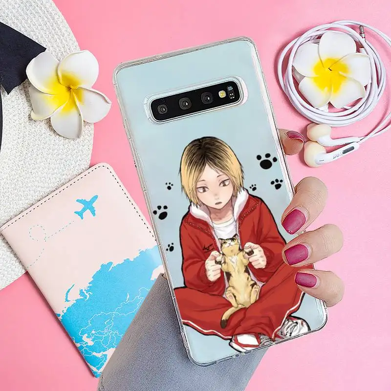 

Kenma Kozume of Anime Haikyuu Phone Case Transparent for samsung A 21s 50 71 S 8 9 20 20fe note 10 20 ultra plus