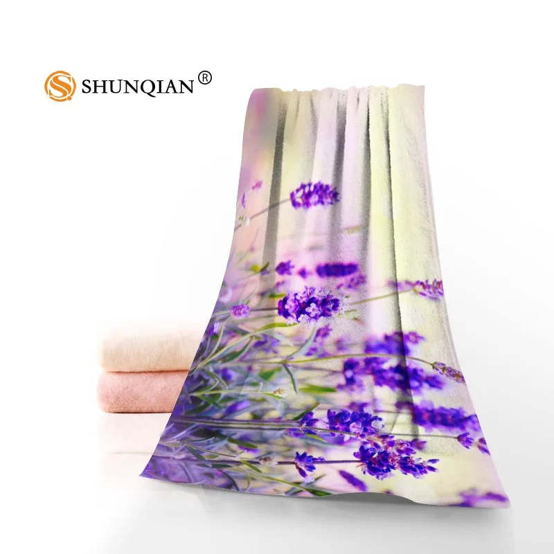 

Lavender Flowe Towels Microfiber Bath Towels Travel,Beach,Face Towel Custom Creative Towel Size 35X75cm And 70X140cm A7.24