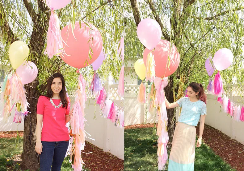 

Garland Confetti Baby Shower Tissue Tassel Birthday Party Weeding New Year Decoration For Background Wall Ornament