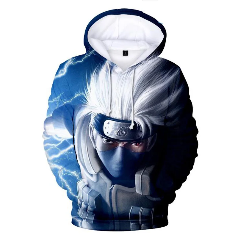 Мужская одежда Япония Аниме Sasuke/Kakashi Akatsuki Red Cloud 3D Мужская/Женская толстовка для