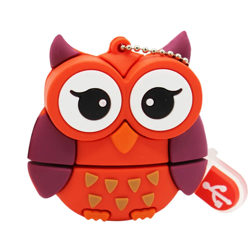 С красивым мультяшным принтом Жук кролик Тигр Сова usb2.0 4GB/8GB/16GB/32GB/64GB Флеш
