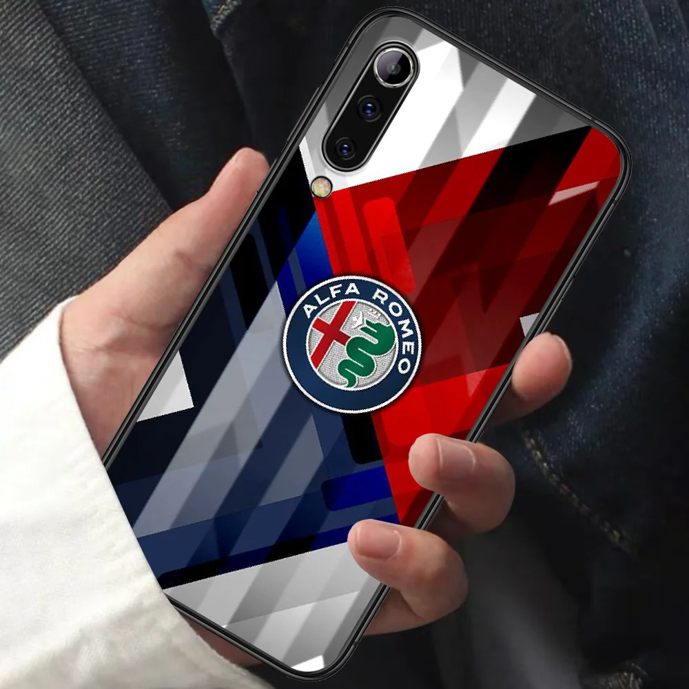 

Hot Car Alfa Romeo Logo Design Phone Case For XIAOMI MI Note 8 9 T 10 Pro Lite SE A2 A3 POCO X M MAX 2 3 black Prime Fashion