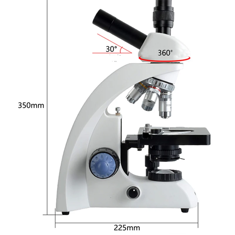 Биологический монокулярный микроскоп с 5 дюймовым электронным окуляром дисплеем