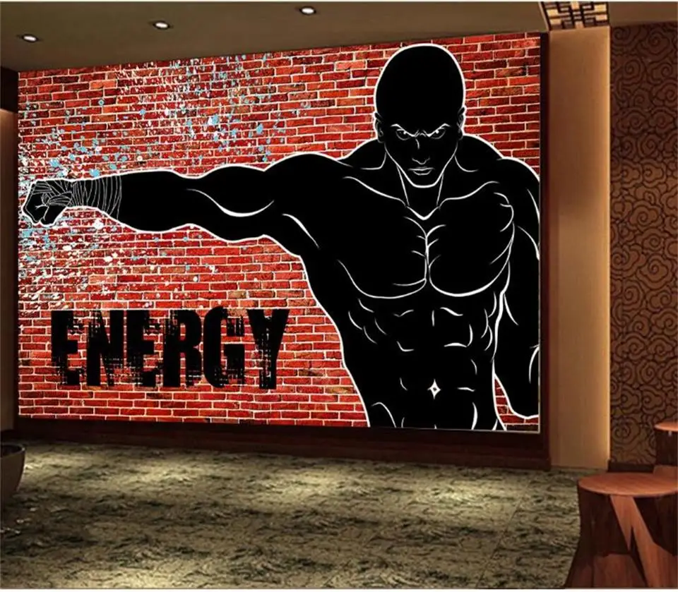 Пользовательские размеры 3d фото обои росписи гостиной красный кирпич стены