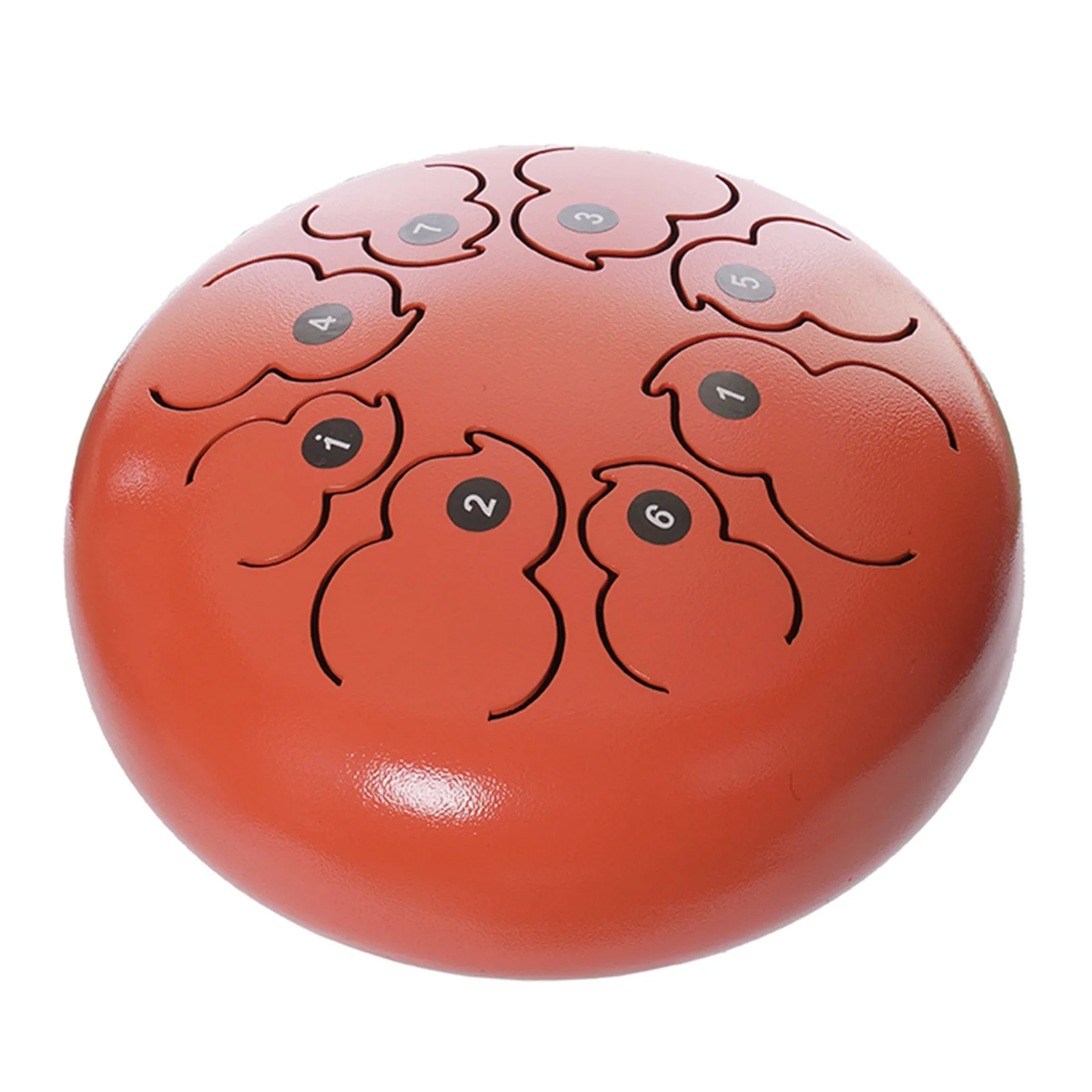 

8 Tone Steel Tongue Drum Hand Pan C Key with Drumsticks Travel Bag Gift Present for Beginner Pro Orange