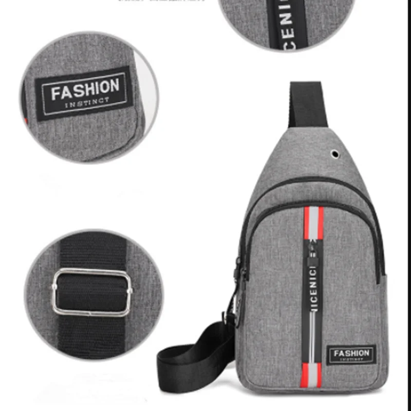 Повседневная нагрудная сумка ScioneMen многофункциональная мужская слинг поясной