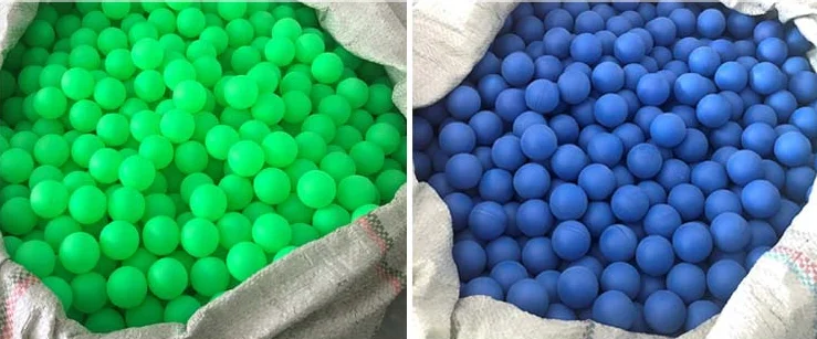 Бесшовный матовый цветной пластиковый мяч для тестирования воды 4