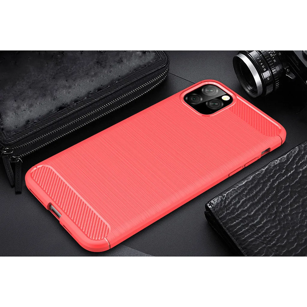 CARPRIE Phone Case For iPhone 11 Pro 5.8 Inch Brushed Rubber Shock absorb Soft TPU Cover Shock-proof Easy Access Thin | Мобильные