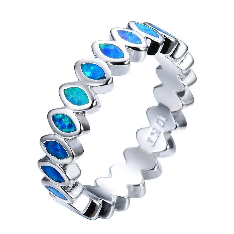 Модное ювелирное изделие креативный Овальный искусственный опал дамское кольцо