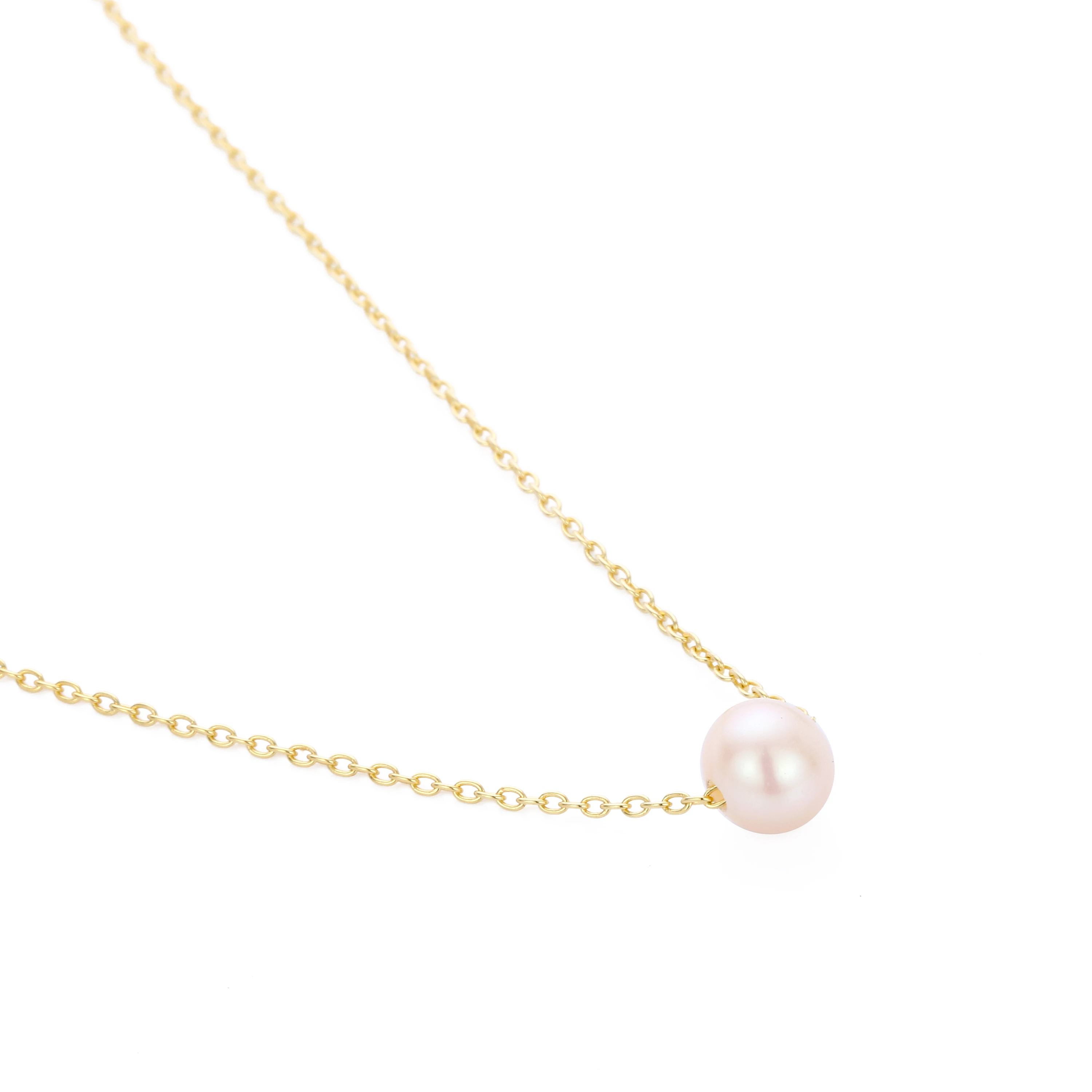 CC Stainless Steel Necklace For Women Simple Chain Imitation Pearl Pendant Classic Choker Gold Color Jewerly | Украшения и