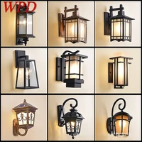 wpd outdoor wall sconces lamps fixture modern waterproof patio led light for home porch