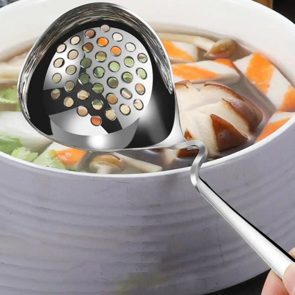 1 шт. мини утолщенная кастрюля из нержавеющей стали ложка для супа/дуршлаг