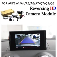 car reverse camera interface decoder front rear view for audi a1a4a5a6a7q7q3q5 backup cam oem screen update driving image
