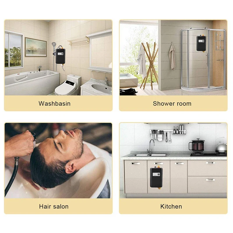 Мини-электрический водонагреватель 3800 Вт мгновенный Электрический для душа 3