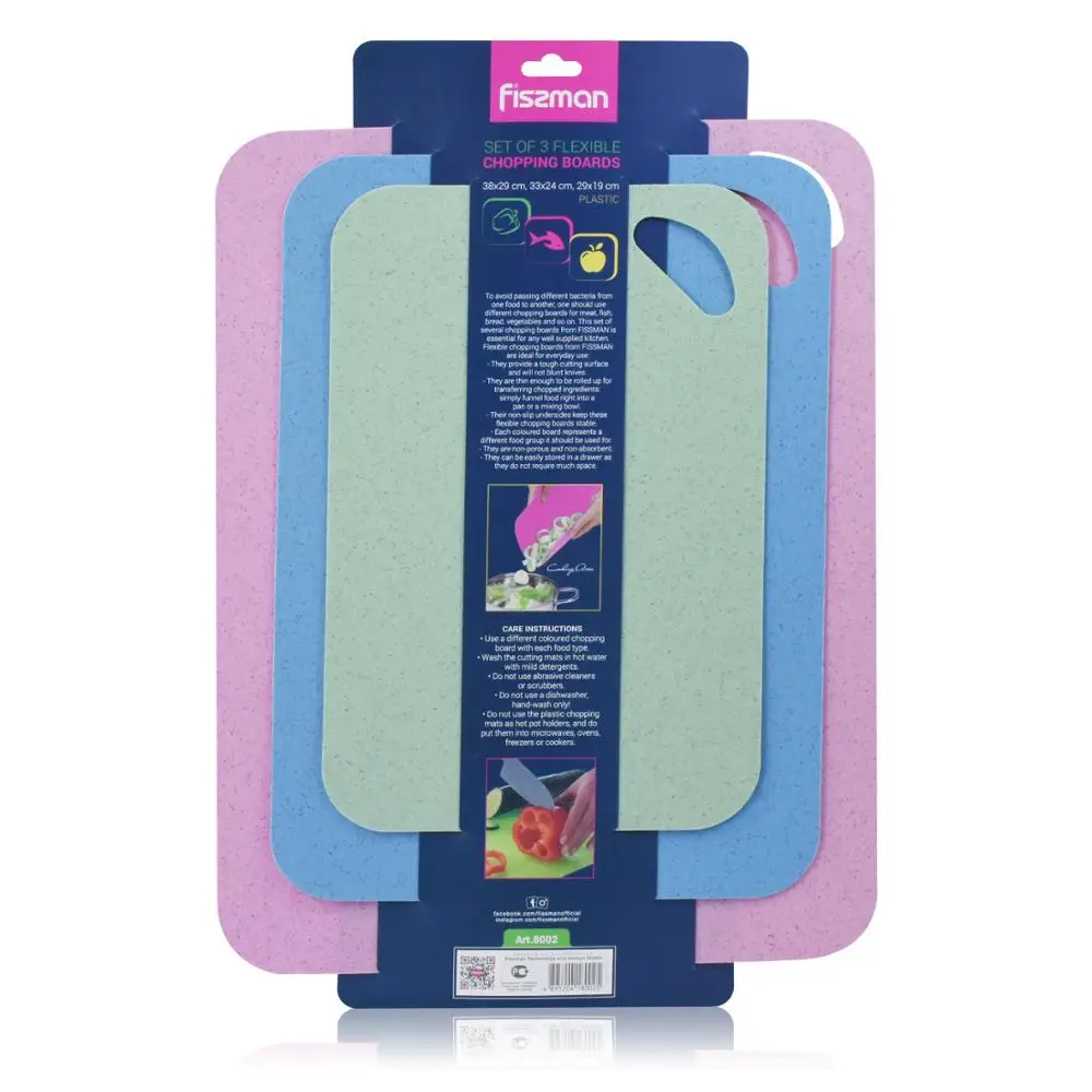 FISSMAN пшеничная соломенная разделочная доска Нескользящие пластиковые коврики