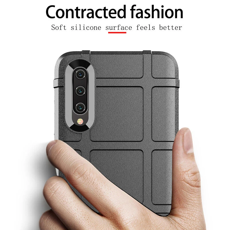 

For Xiaomi Mi CC9 Case Soft Silicone rugged shield shockproof Armor Protect Back Cover Case For Xiaomi Mi CC 9