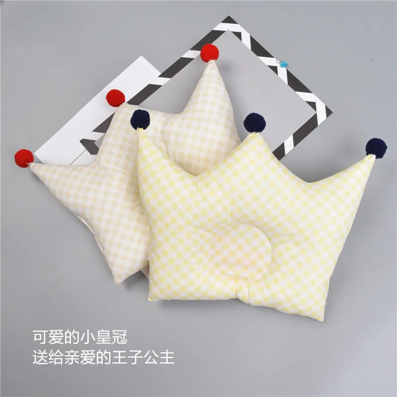 

Baby Shaping Pillow INS Nordic PIllows Newborn Infants Cotton Cute Crown Shape Baby Head Protection Baby Room Decoration