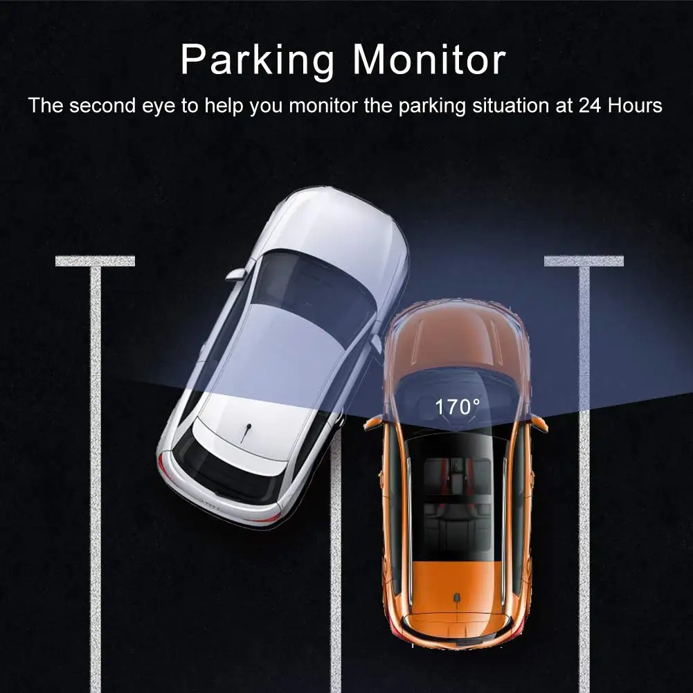 AKASO HD Dash Cam C320 с ips экраном Автомобильный видеорегистратор 170 градусов ночного видения Автомобильный видеорегистратор парковочный монитор g-сенсор DVRs