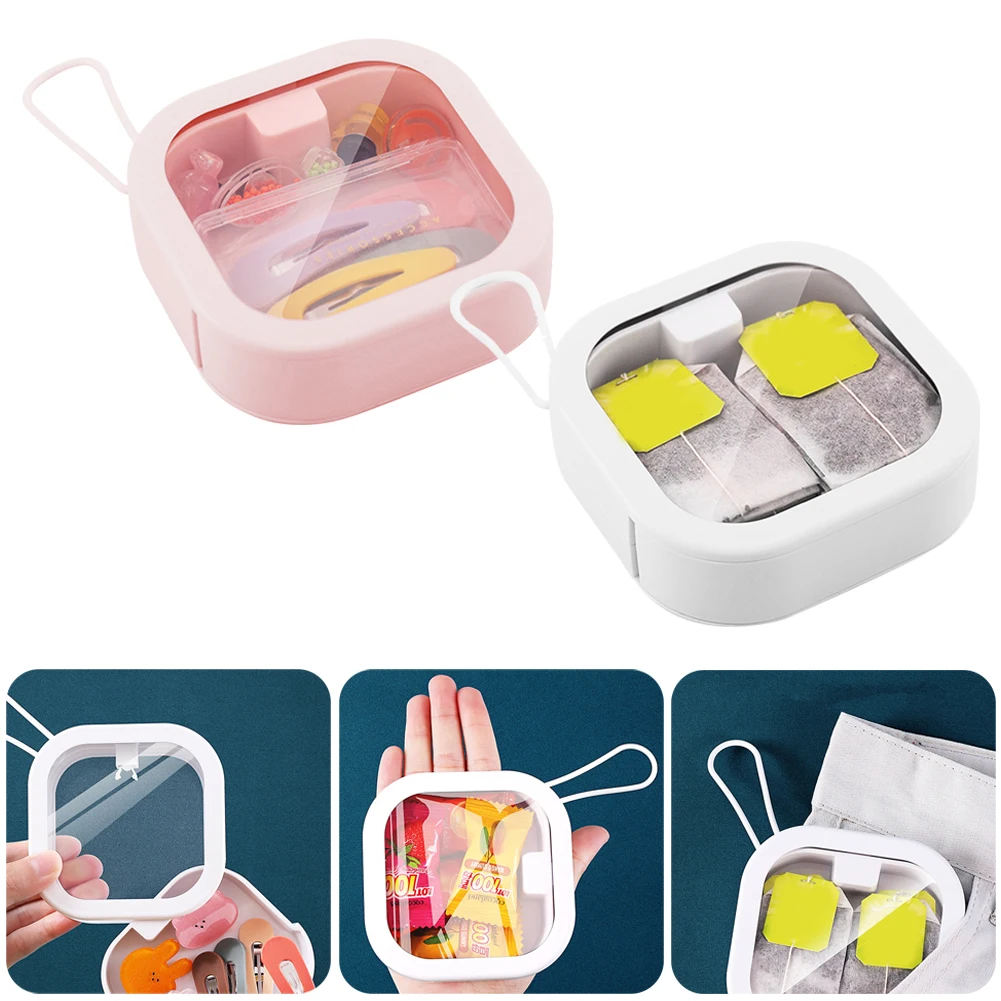 

Portable Cotton Swab Storage Box Make Up Container Cotton Pad Holder Cosmetics Organizer Storage Box Home Storage