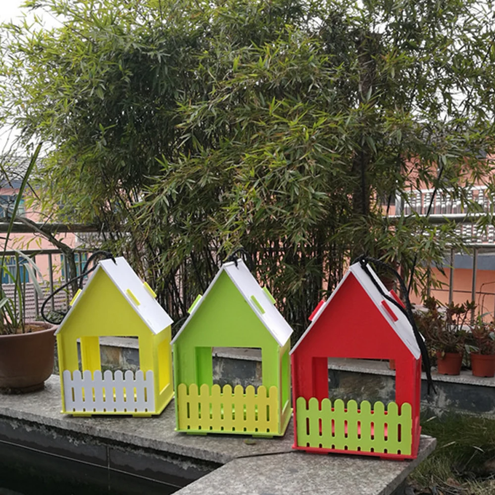 Деревянный Птичье гнездо коробка Новый DIY разведение попугай петухи Ласточки на