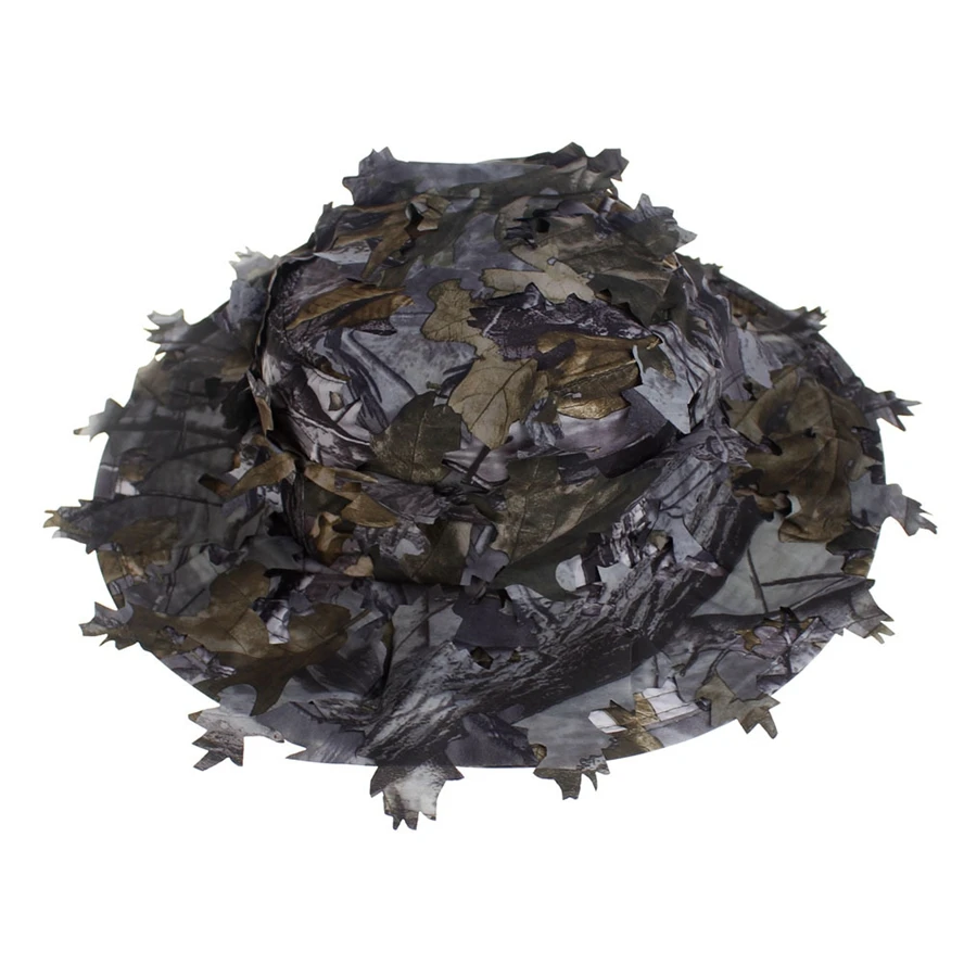 Открытый Bionic Камуфляж Dead Leaf круглая Рыбацкая шляпа Рыбалка Охота солнцезащитная