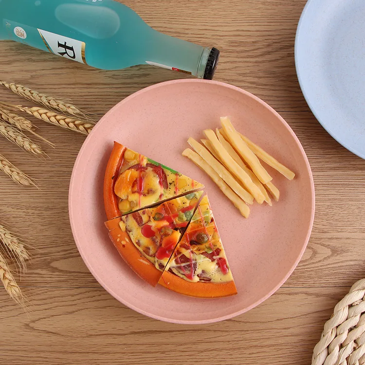 Прочная посуда из пшеничной соломы простая модная для ресторана и дома|Блюдца