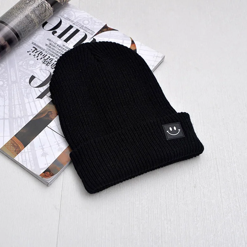 

Crochet Knit Cap Beanie Autumn New Solid Warm Beanies Caps Female Knitted Hat Ladies Girls Winter Hats