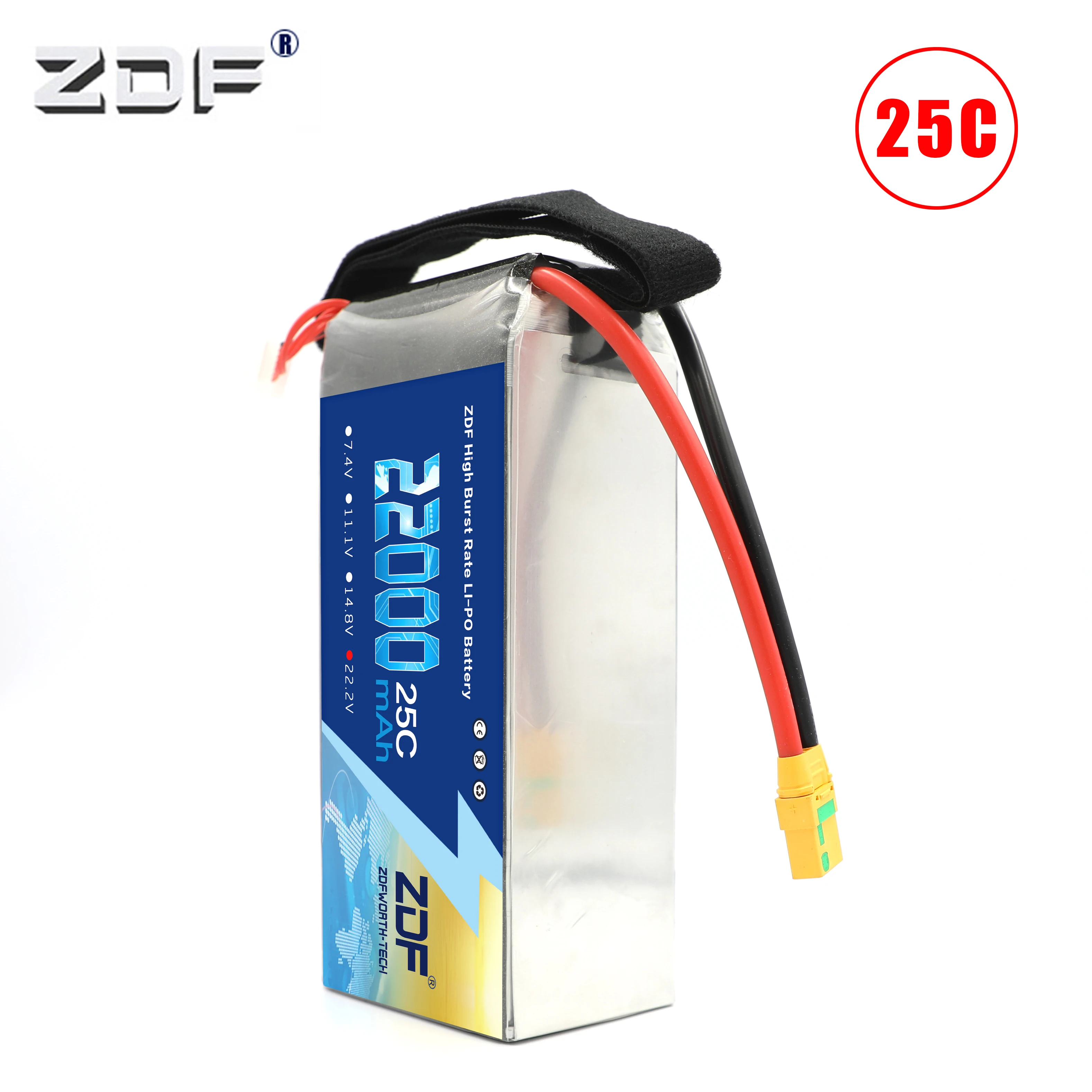 ZD 50 шт./лот 22000 мАч 25C Lipo батареи 6S 22 2 в RC аккумулятор для S800 S900 S1000 БПЛА Квадрокоптер