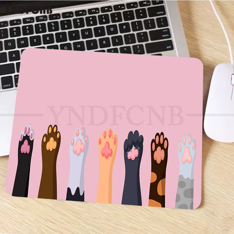 

YNDFCNB Funny Funny Cute Cats paw Laptop Gaming Mice Mousepad Smooth Writing Pad Desktops Mate gaming mouse pad