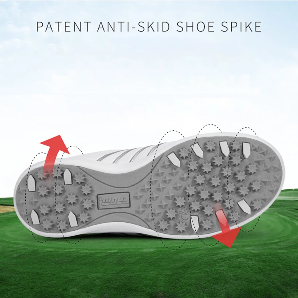 PGM Golf Women's Anti-Horizontal Sole Shoes Breathable PU Upper Comfortable Non-slip Golf Training Leisure Sports Shoes XZ157