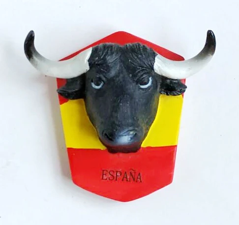 Ручная роспись Испания Pamplona коррида 3D магнит на холодильник туристические сувениры магнитные наклейки подарок - Цвет: 013