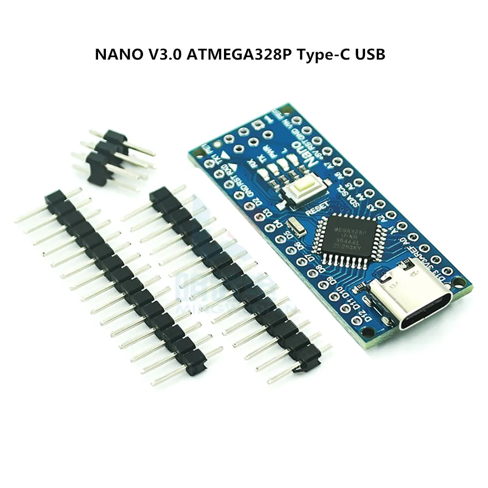 Совместимый контроллер Nano v3.0 для Arduino с загрузчиком USB-драйвером CH340 16 МГц ATMEGA328P/168P